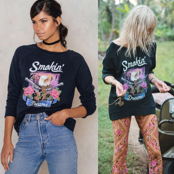 Spell Smokin' Dreams Sloppy Joe Sweater Tee Jumper smoking XS sweatshirt designs - Picture 2 of 16